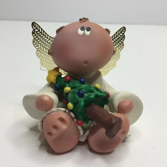 Kirks Kritters By Russ Figurines Angel Baby Christmas Tree Ornament - Picture 1 of 8
